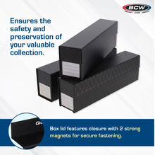 Load image into Gallery viewer, Pack of 3 BCW QuickFold Trading Card Magnetic or Toploader Storage Card Boxes