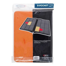 Load image into Gallery viewer, BCW Orange 9-Pocket Z-Folio LX Leatherette Album HOLDS 360 CARDS
