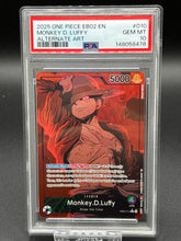 Load image into Gallery viewer, 2025 One Piece EB02 EN Monkey D Luffy Alternate Art #010 PSA 10 GEM MINT
