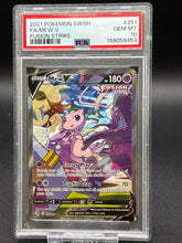 Load image into Gallery viewer, 2021 POKEMON SWORD &amp; SHIELD FUSION STRIKE #251 FULL ART/MEW V PSA 10
