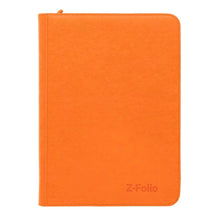 Load image into Gallery viewer, BCW Orange 9-Pocket Z-Folio LX Leatherette Album HOLDS 360 CARDS
