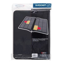 Load image into Gallery viewer, BCW Black 9-Pocket Z-Folio LX Leatherette Album HOLDS 360 CARDS
