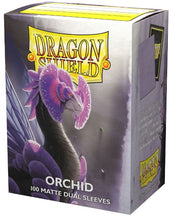 Load image into Gallery viewer, Dragon Shield Sleeves: Standard Matte Dual - Orchid 100CT
