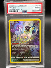 Load image into Gallery viewer, Mew GG10/GG70 SWSH: Crown Zenith: Galarian Gallery Holo PSA 10
