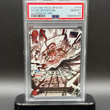 Load image into Gallery viewer, 2025 ONE PIECE OP10-ROYAL BLOOD ALTERNATE ART #019 DIVINE DEPARTURE PSA 10
