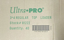 Load image into Gallery viewer, Ultra Pro: Standard 3 x 4" Top Loader CASE
